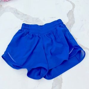 Lululemon shorts size 2 4’ inches rare royal blue